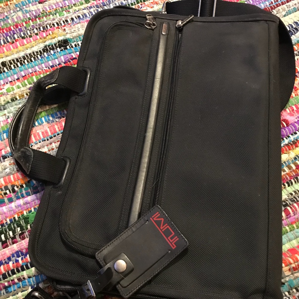 TUMI slim Portfolio Briefcase & Fossil bag